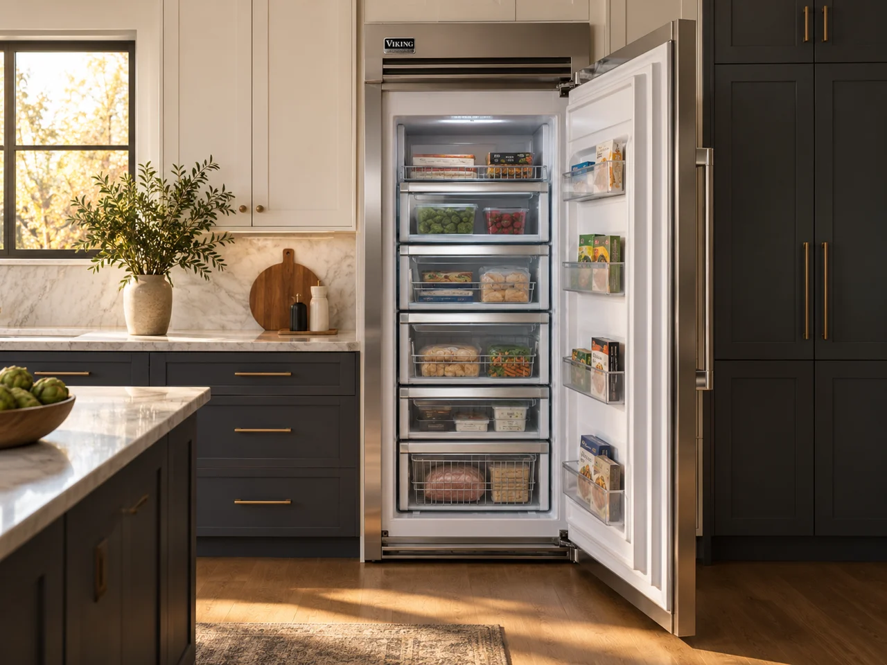Illustration of a Viking freezer
