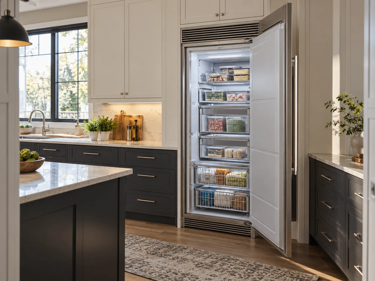 Illustration of Sub-Zero freezer